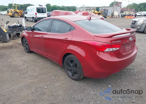 2011 Hyundai Elantra Gls (Ulsan Plant) from USA, damaged, VIN KMHDH4AE6BU139245